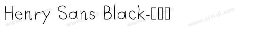 Henry Sans Black字体转换